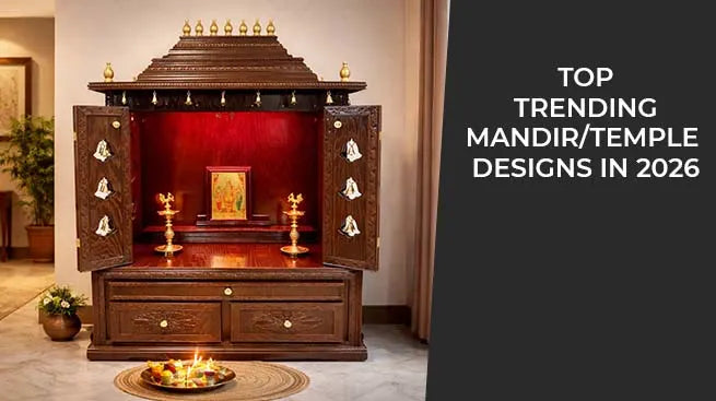 Top trending wooden mandir and home temple designs for Indian homes in 2026