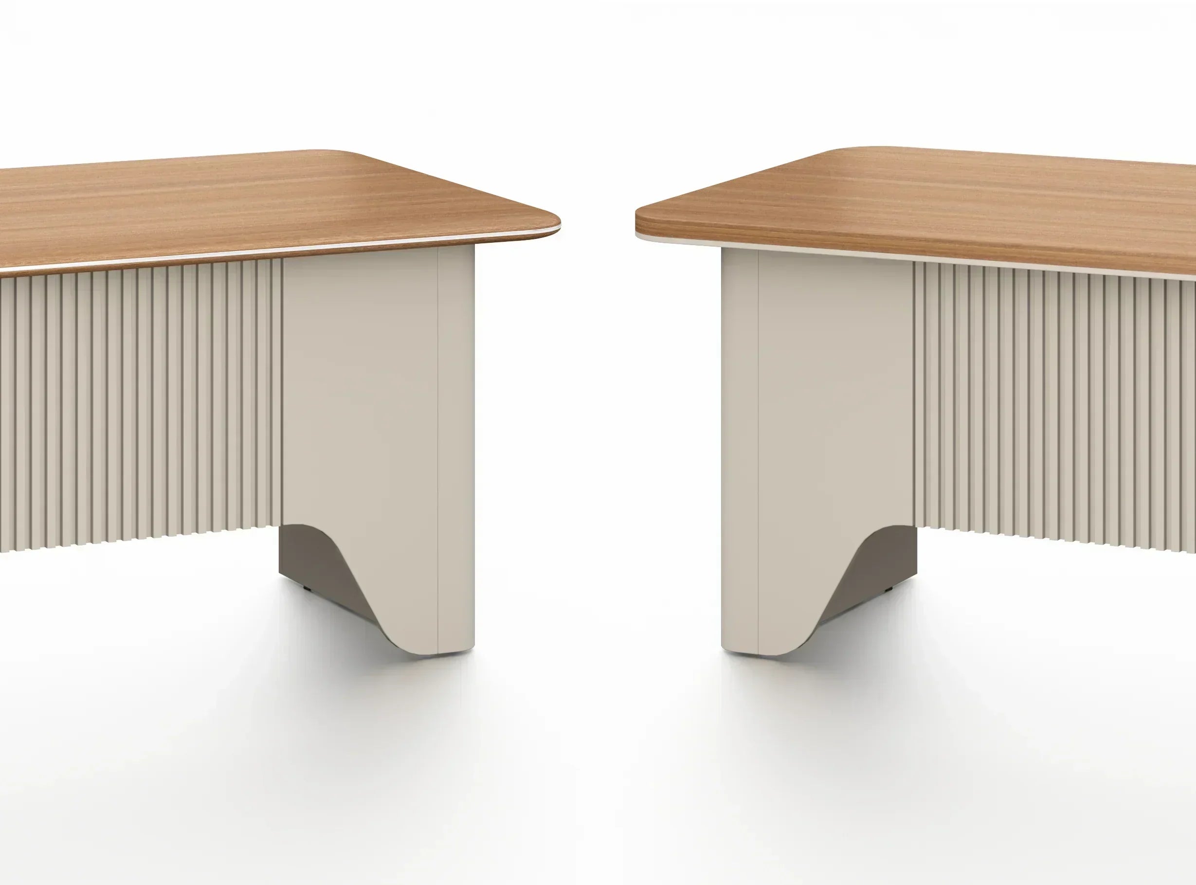 Ebony Boardroom Table 3.6m x 1.4m - Golden Oak & Grey