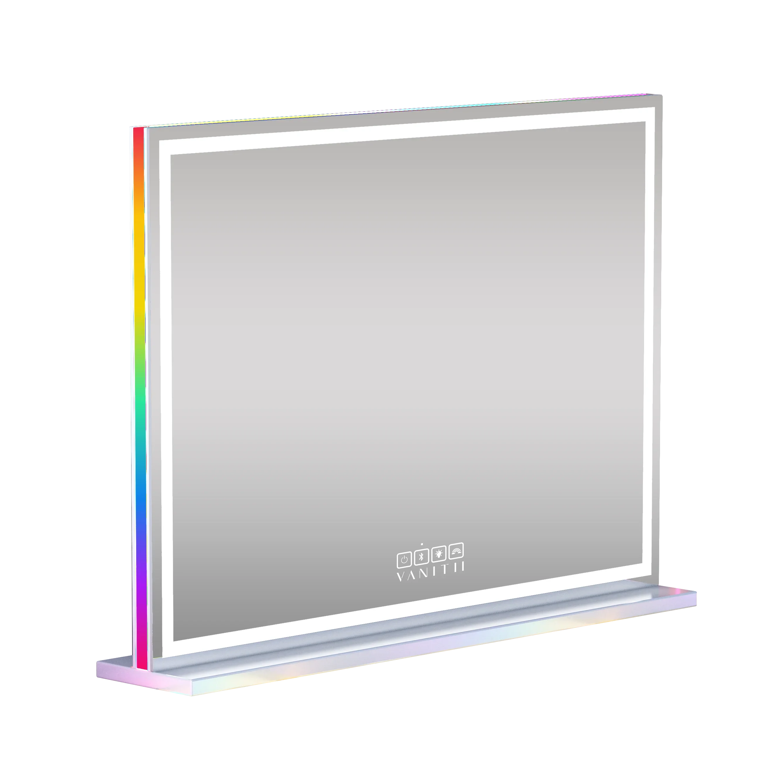 Vanity Mirror with RGB and Bluetooth Speaker- Led Light Strip 100 x 80cm