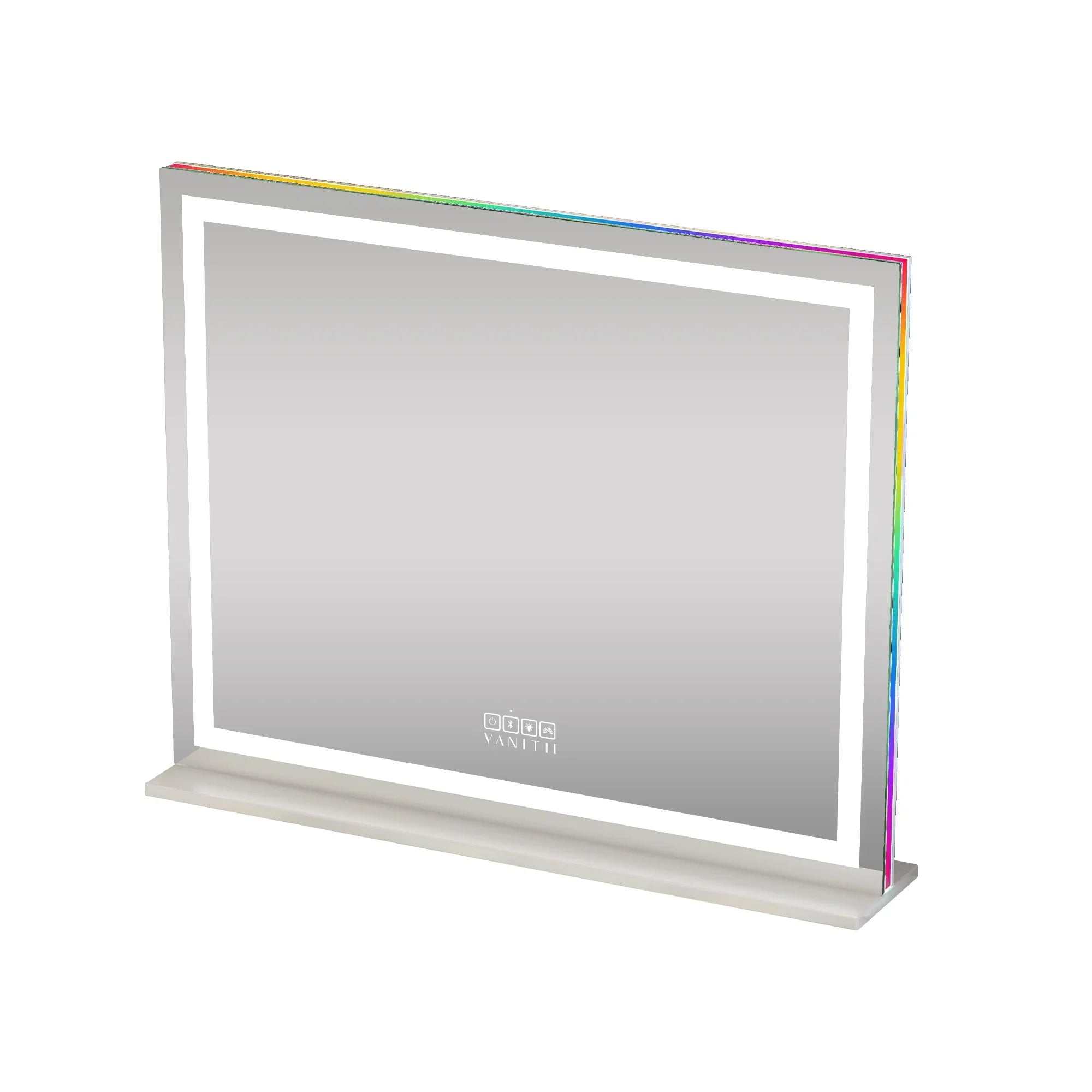 Vanity Mirror with RGB and Bluetooth Speaker- Led Light Strip 80 x 58cm