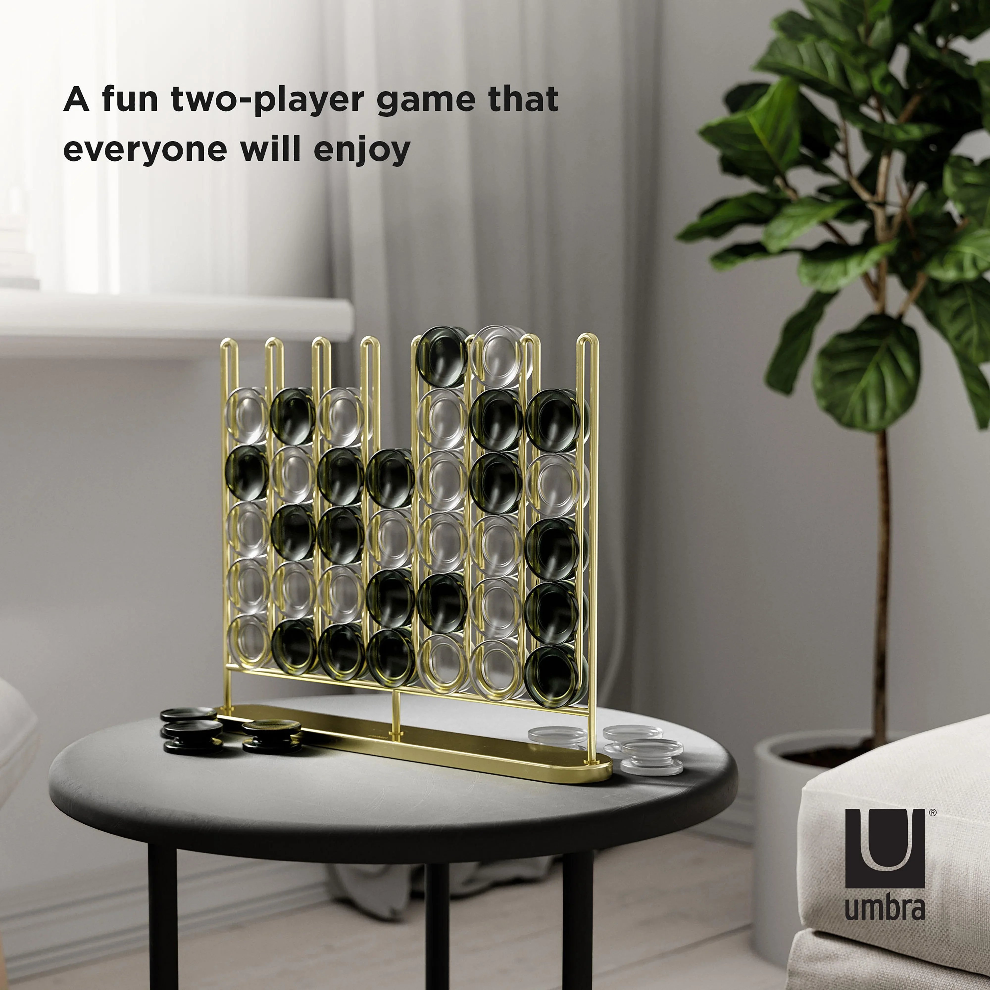 Umbra Stax Brass 32X5X27cm - Furniture Castle