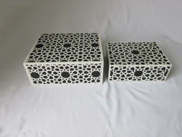 Black/White Décor Box 21cm X 16cm
