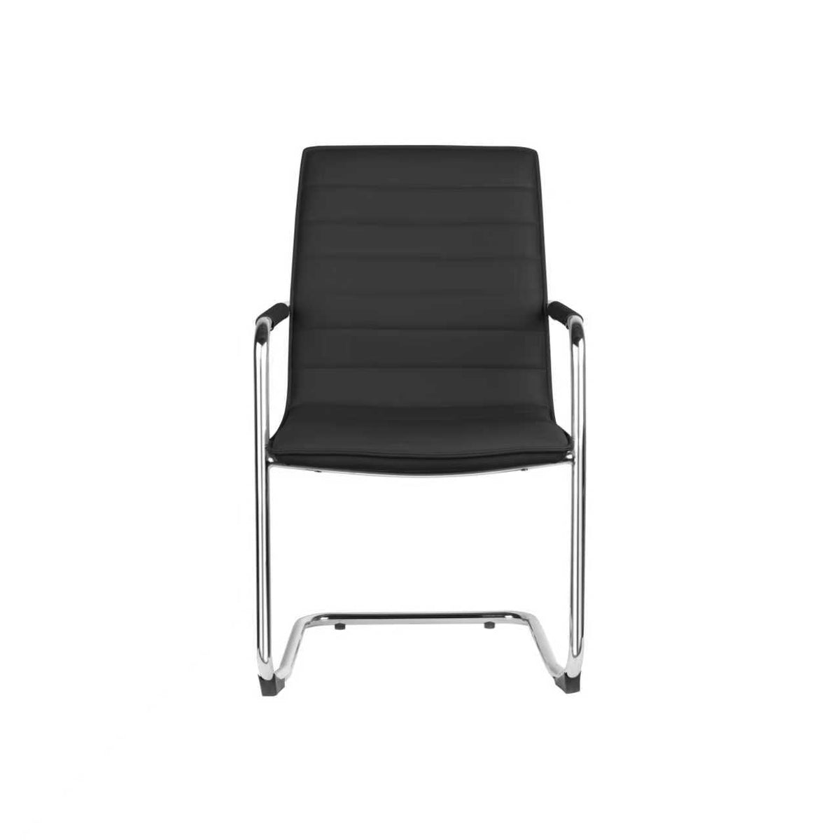 Forma Visitor Chair PU Leather Black & Tan
