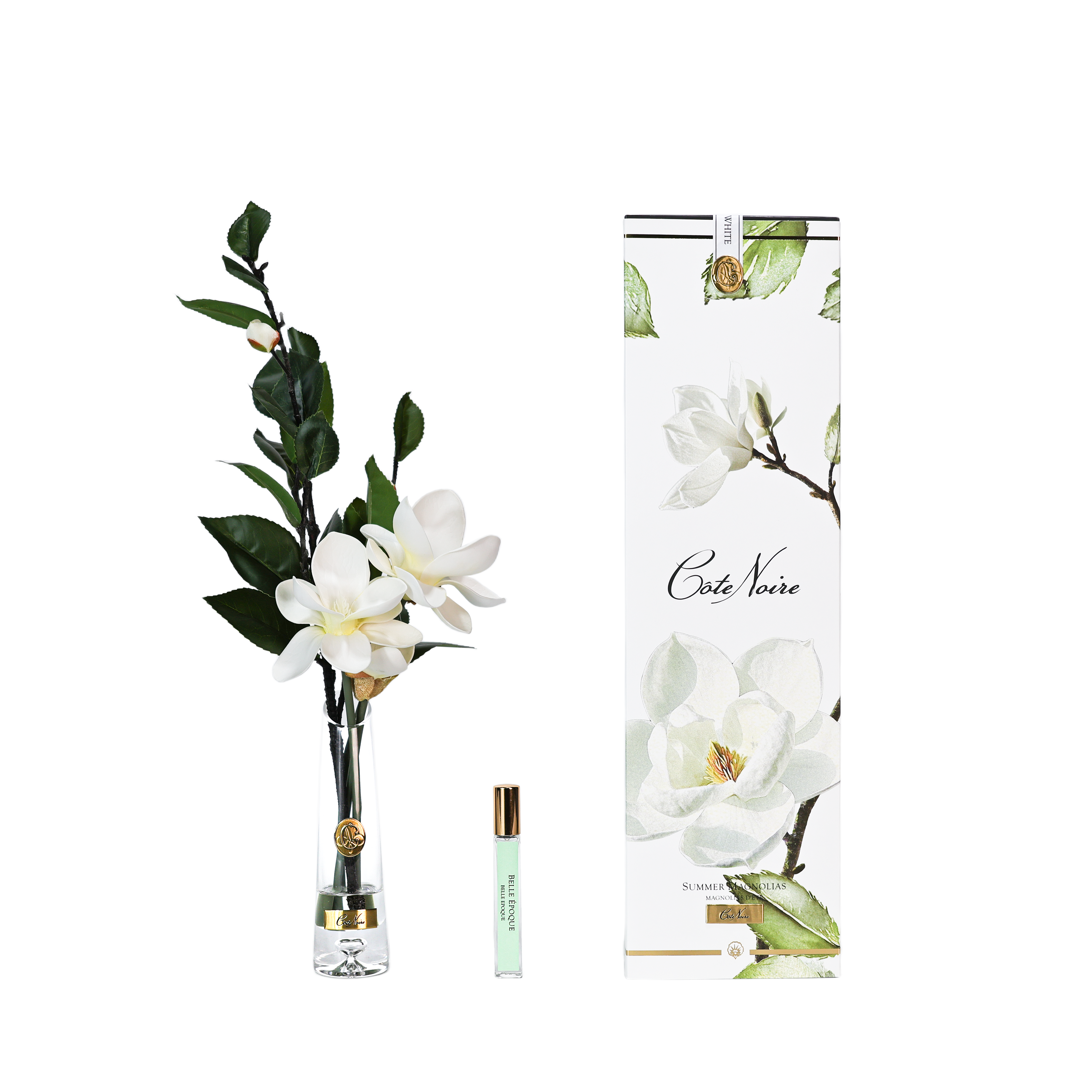 ** NEW ** Cote Noire Summer Magnolia - White & Gold - SMG01