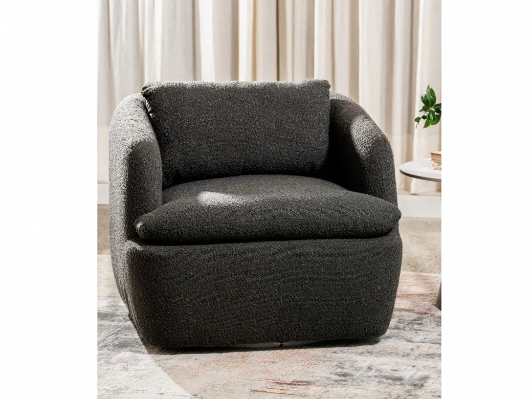 Atlantic Swivel Occasional Chair Dark Grey