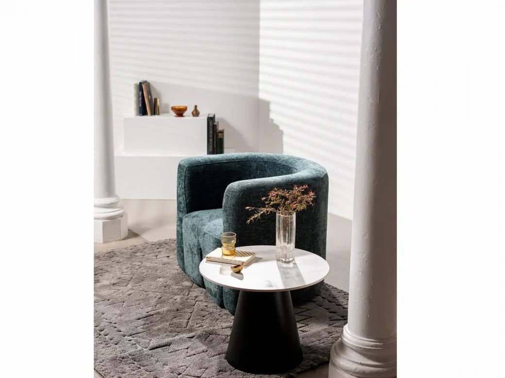 Grollo Coffee Table Set Snow White Ceramic