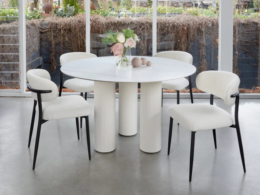 Cube Dining Table White sevella