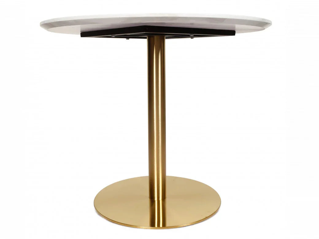 Opera Large Dining Table Marble effect White Agaria
