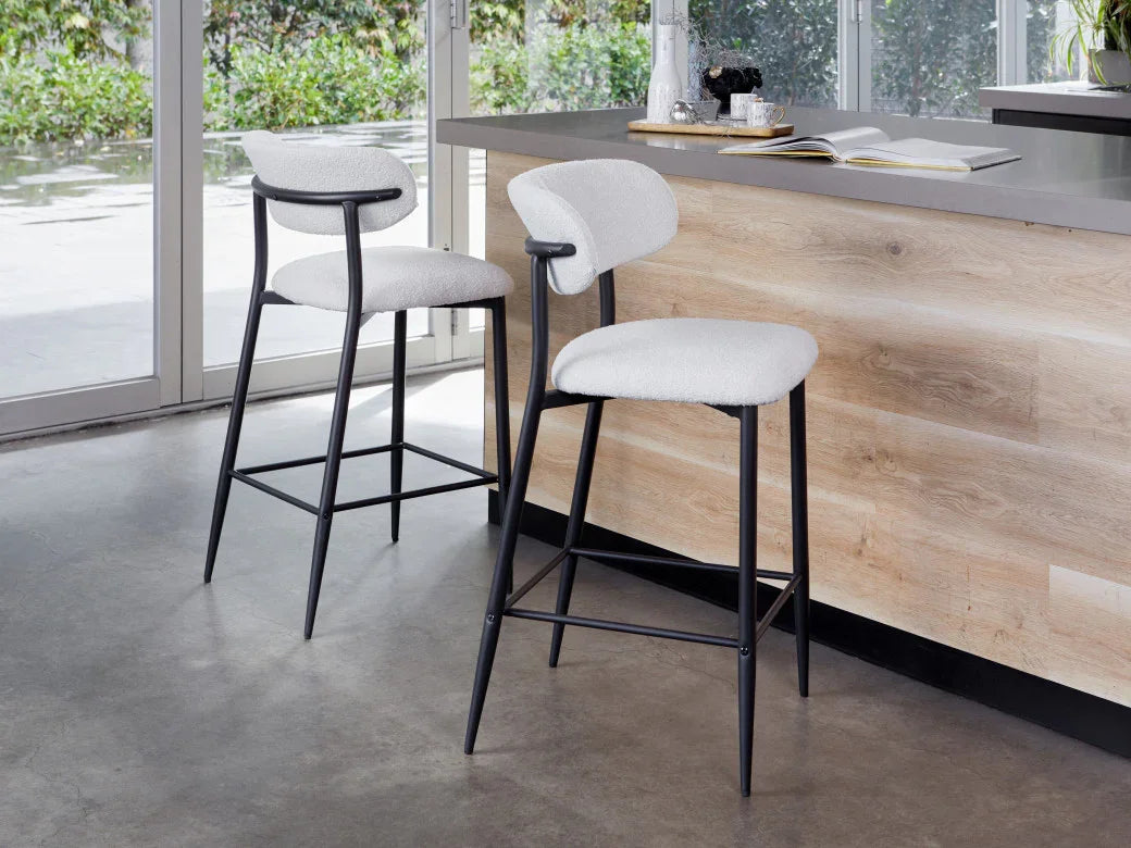 Naples Bar Stool Off White Set of 2