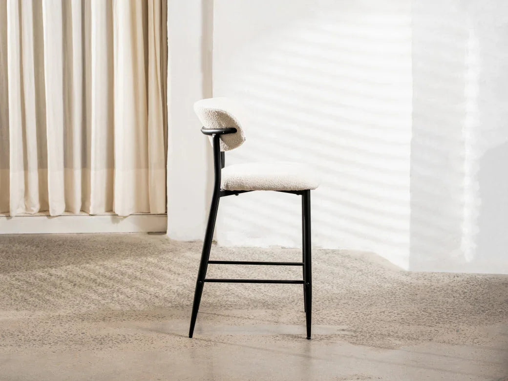 Naples Bar Stool Off White Set of 2