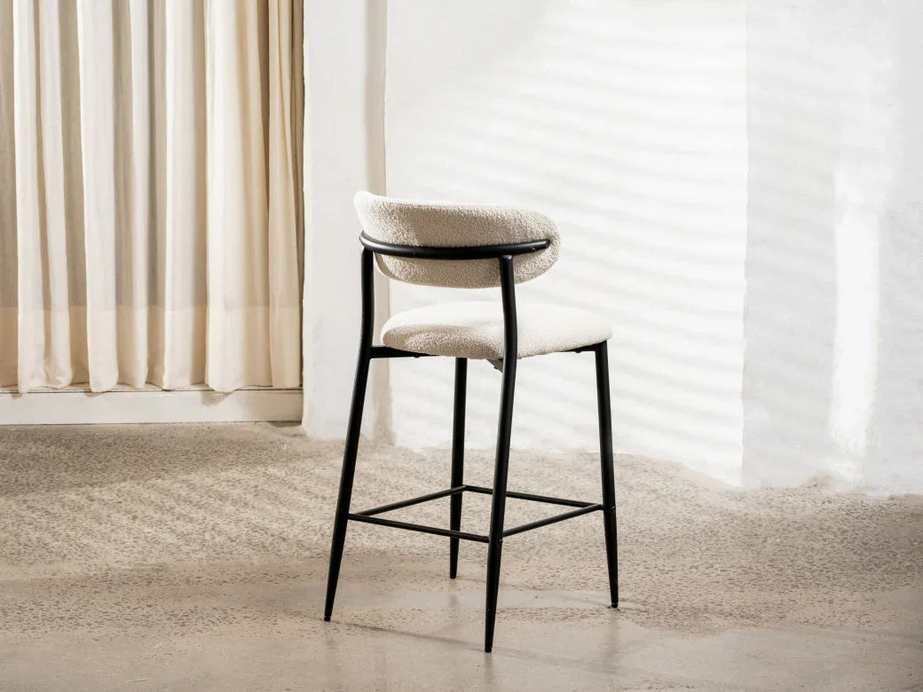 Naples Bar Stool Off White Set of 2
