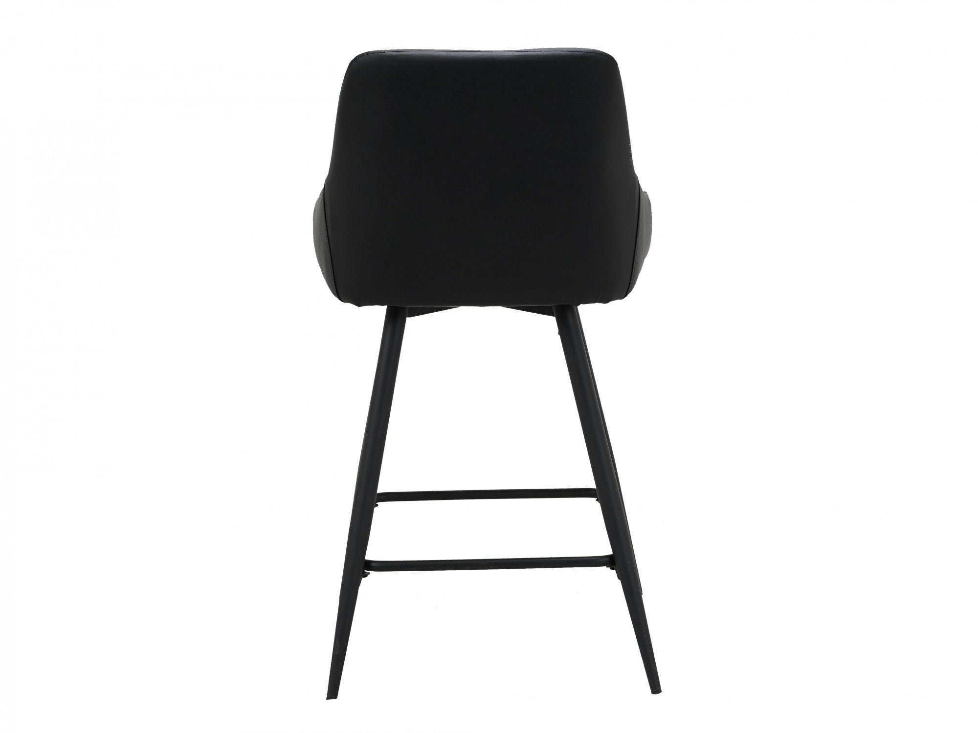 Ashton Bar Stool β Black | Eco Leather & Black Frame (Set of 2)
