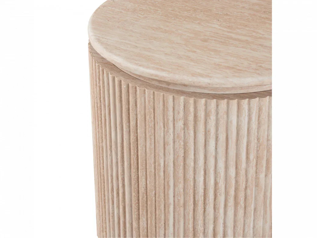 Empire Side Table Travertine
