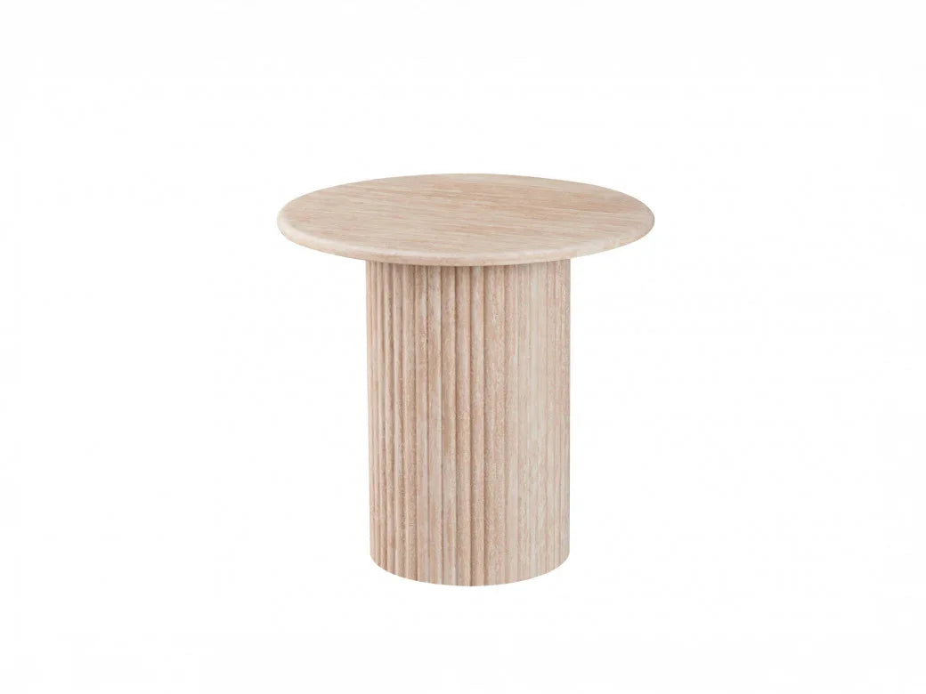 Pompeii Side Table Travertine
