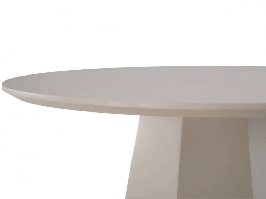 Monet Dining Table Round Putty 120cm x76cm