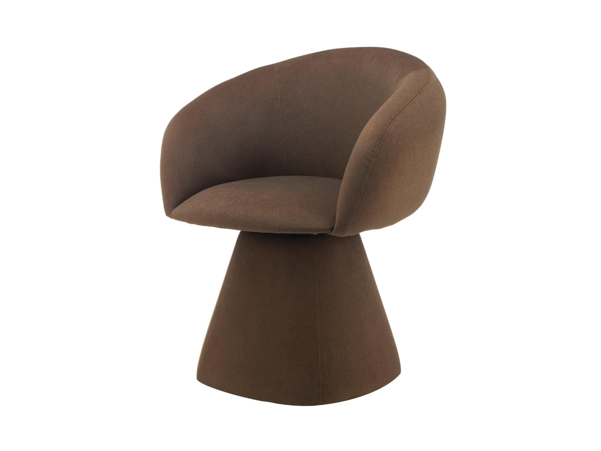 Lugarno Dining Chair β Chocolate | Mohair Fabric Upholstery