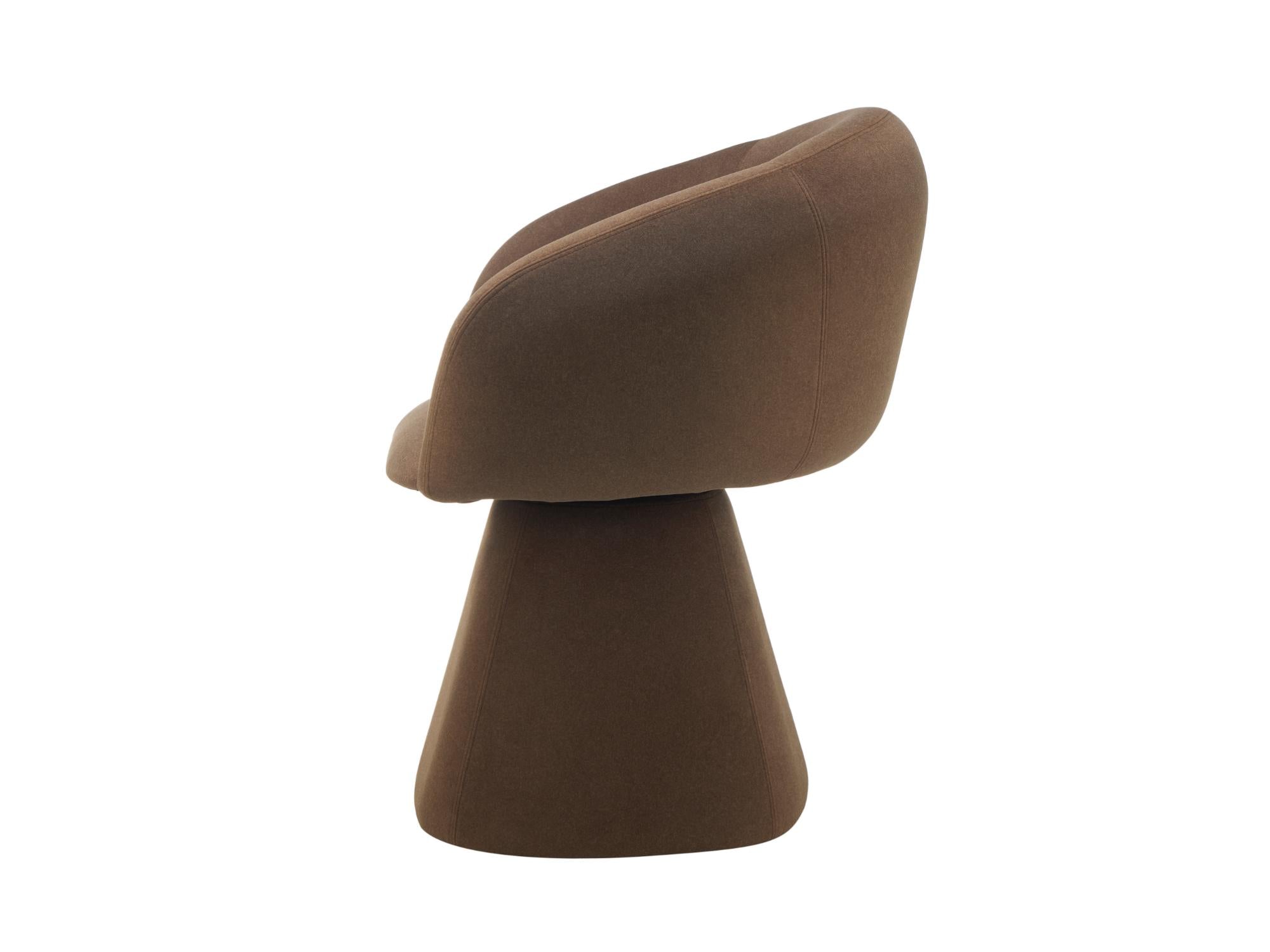 Lugarno Dining Chair β Chocolate | Mohair Fabric Upholstery