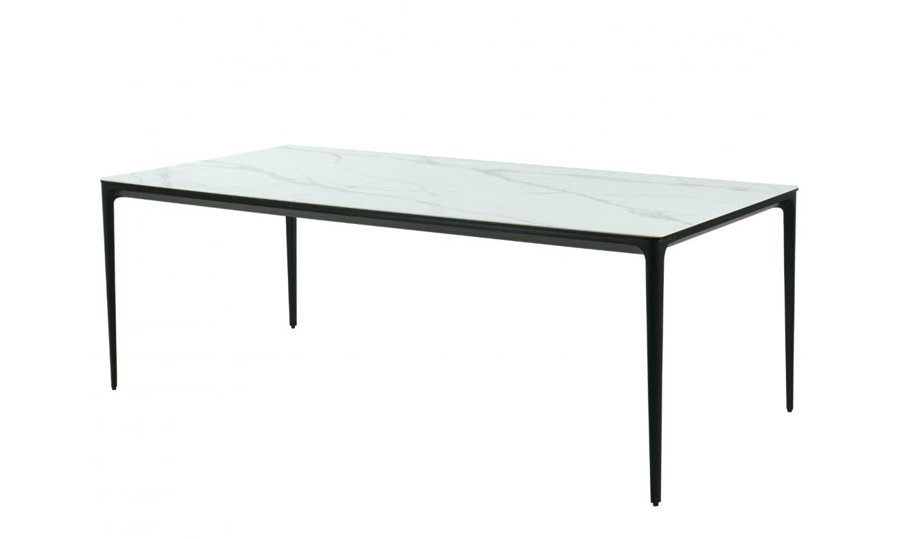 Magnate Outdoor Dining Table White Marble