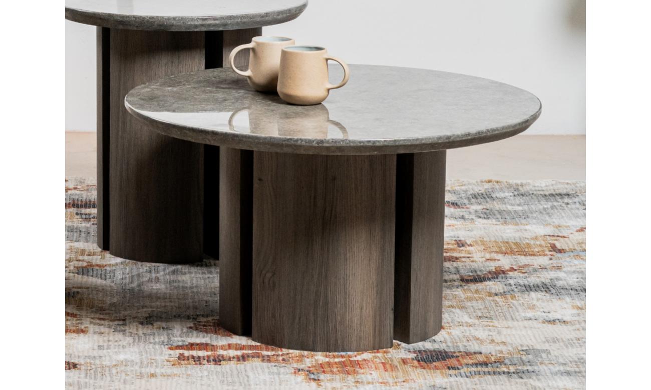 Corfu Coffee Table Grey Marble