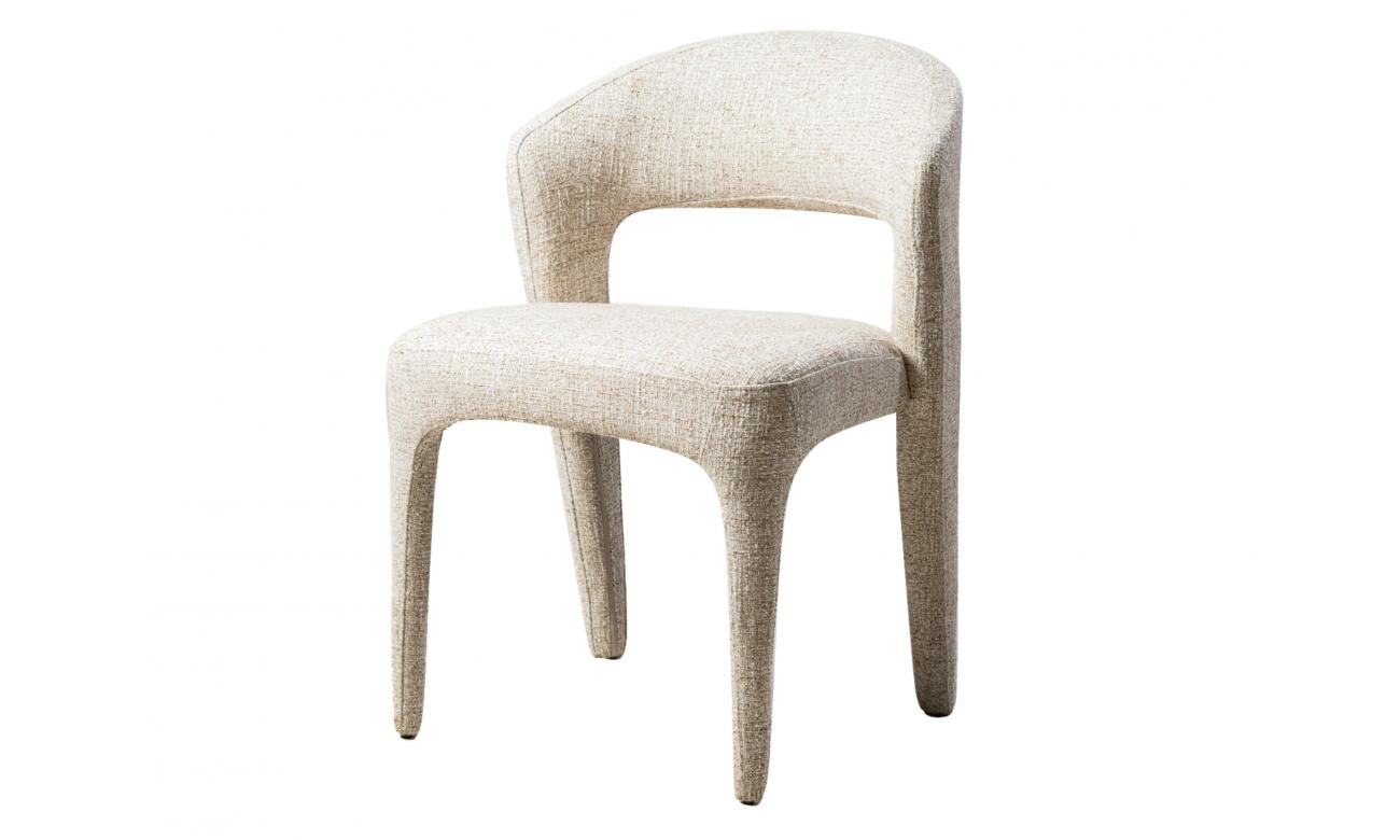Seville Dining Chair β Wheat | Textured Fabric Upholstery (Set of 2)