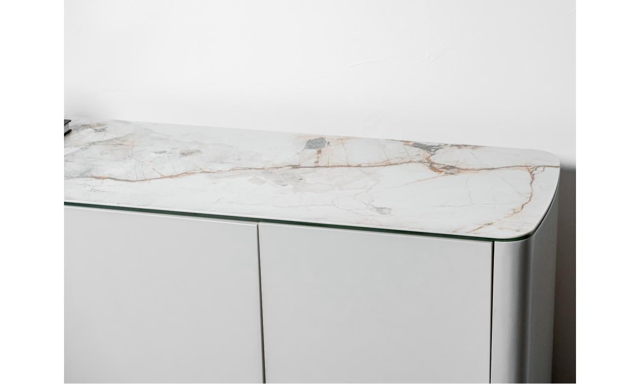 Messina Sideboard Milan White Marble