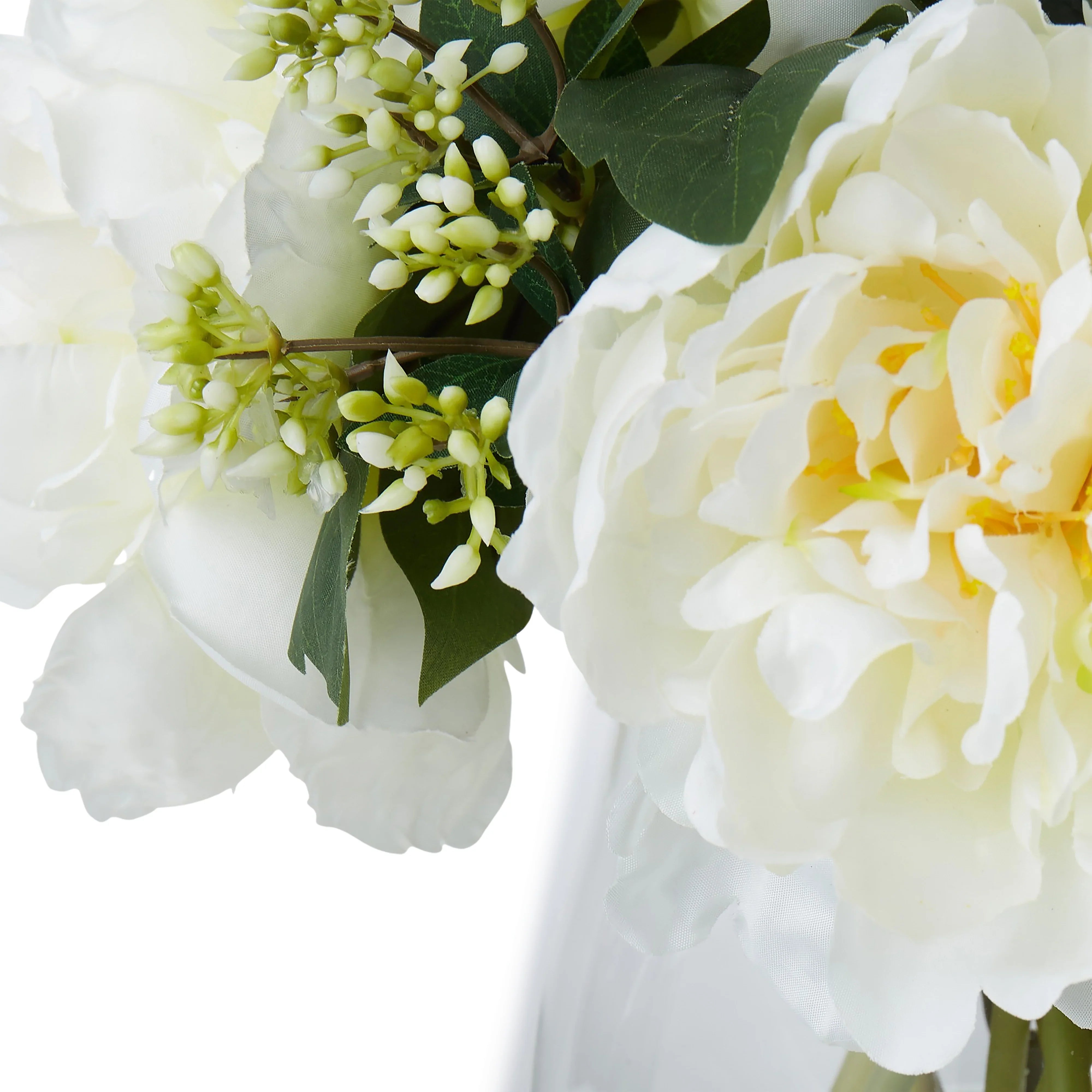 Rogue Peony Garden Mix-Tallie Vase White/Glass 40x28x29cm