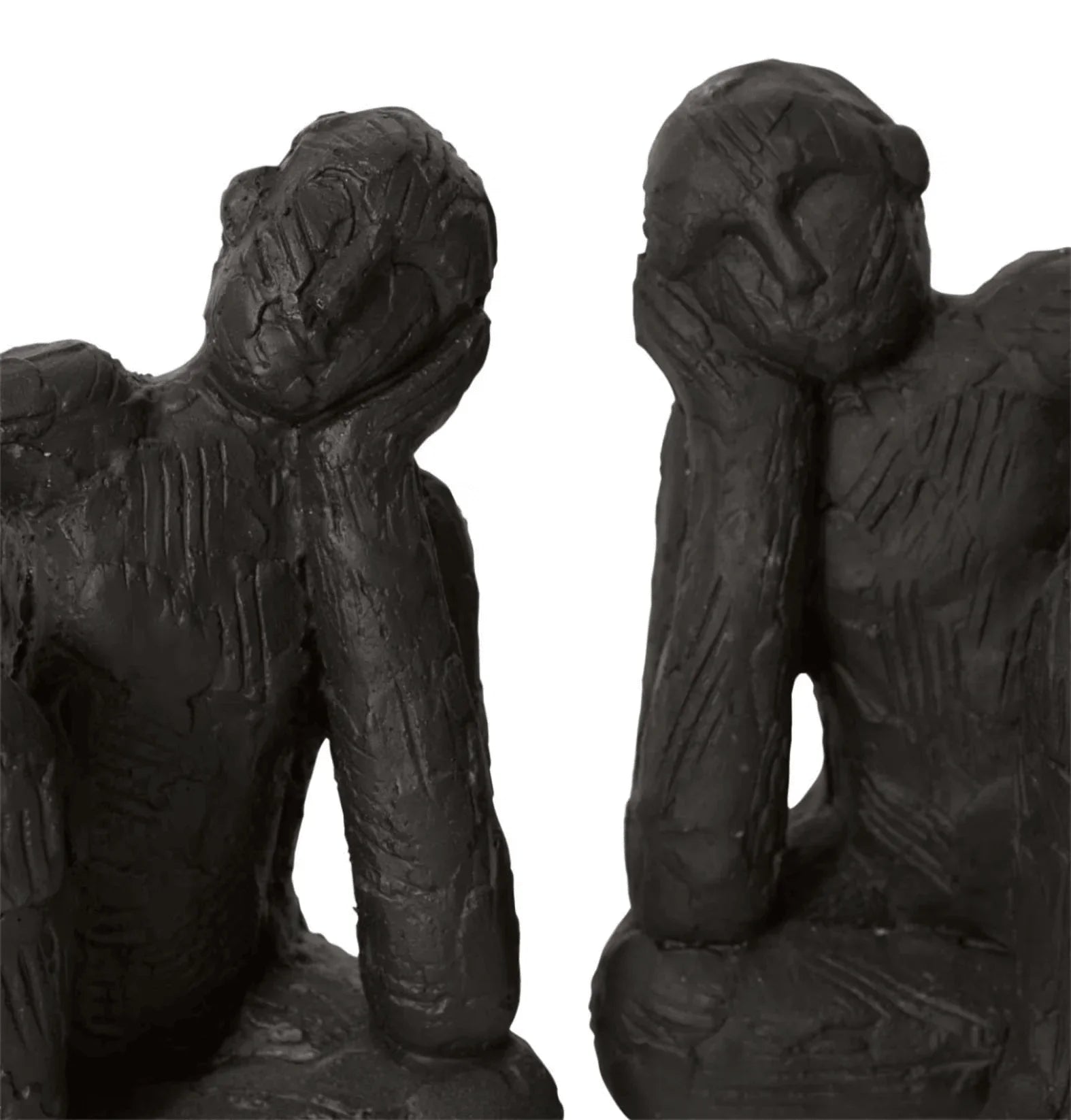 Thinking Man Bookends Set 2 - 14 x 12 x 17cm