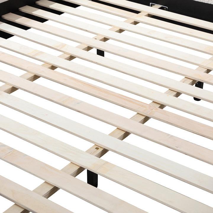 CBD8149-YO King Bed Frame - Cream White Boucle - Furniture Castle