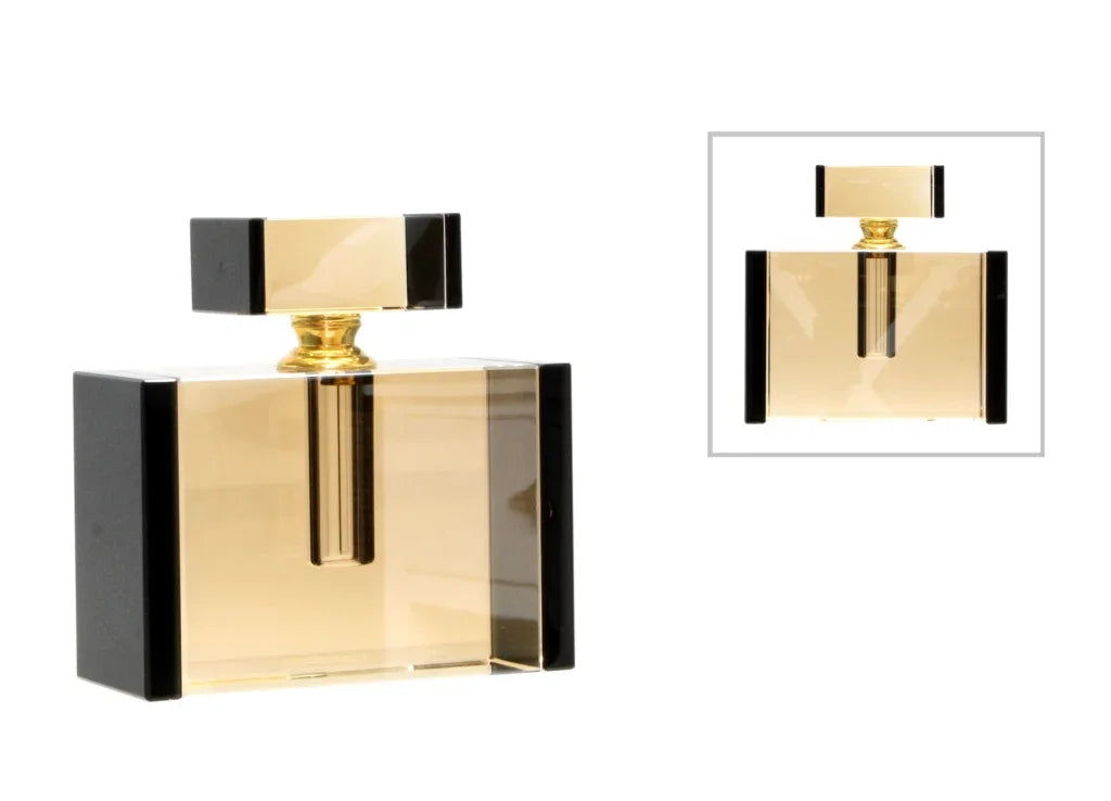 Perfume Bottle-Glass-Icon- Gold 9cm