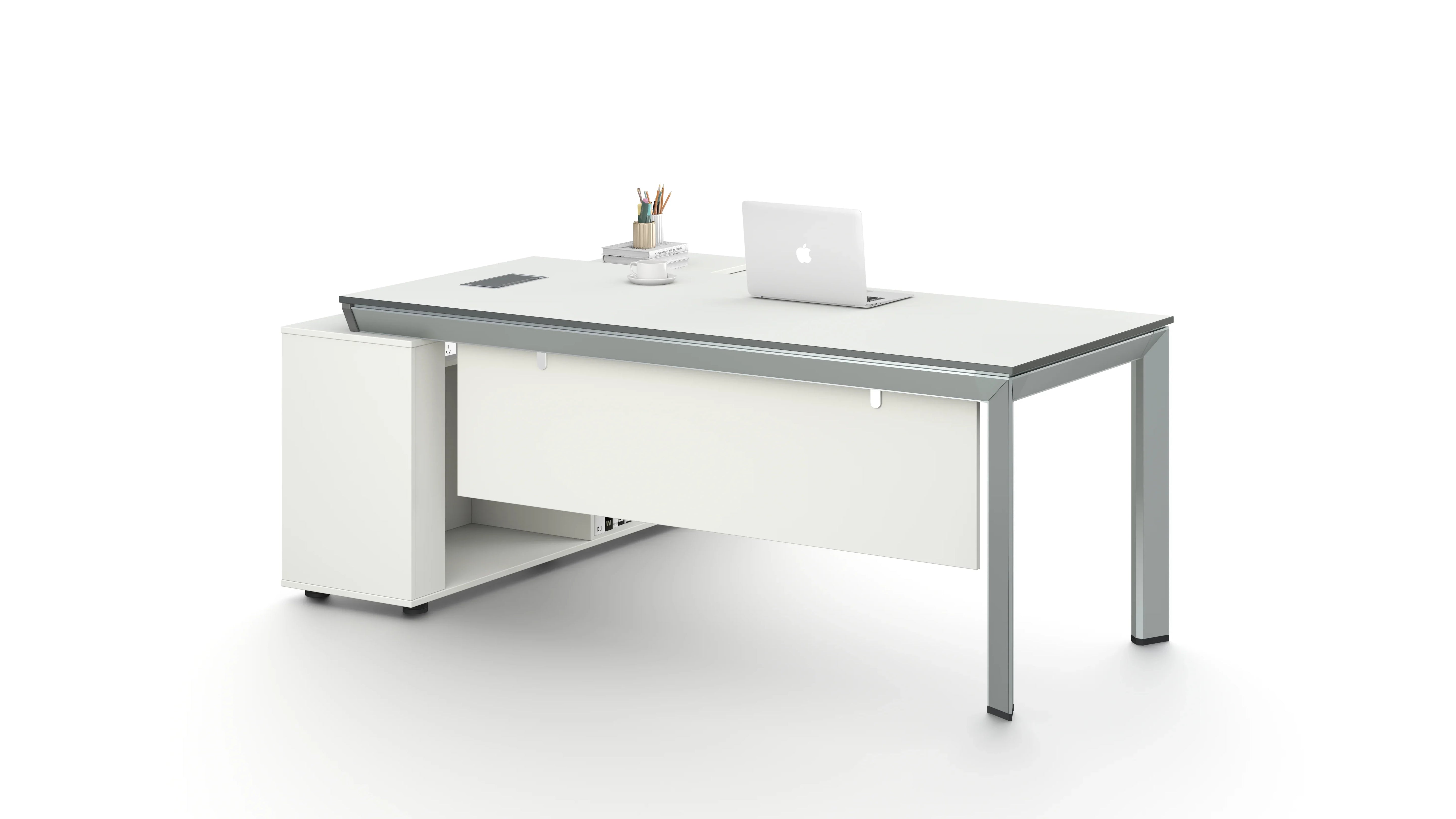 Nova Executive Desk 2.0m -White & Grey