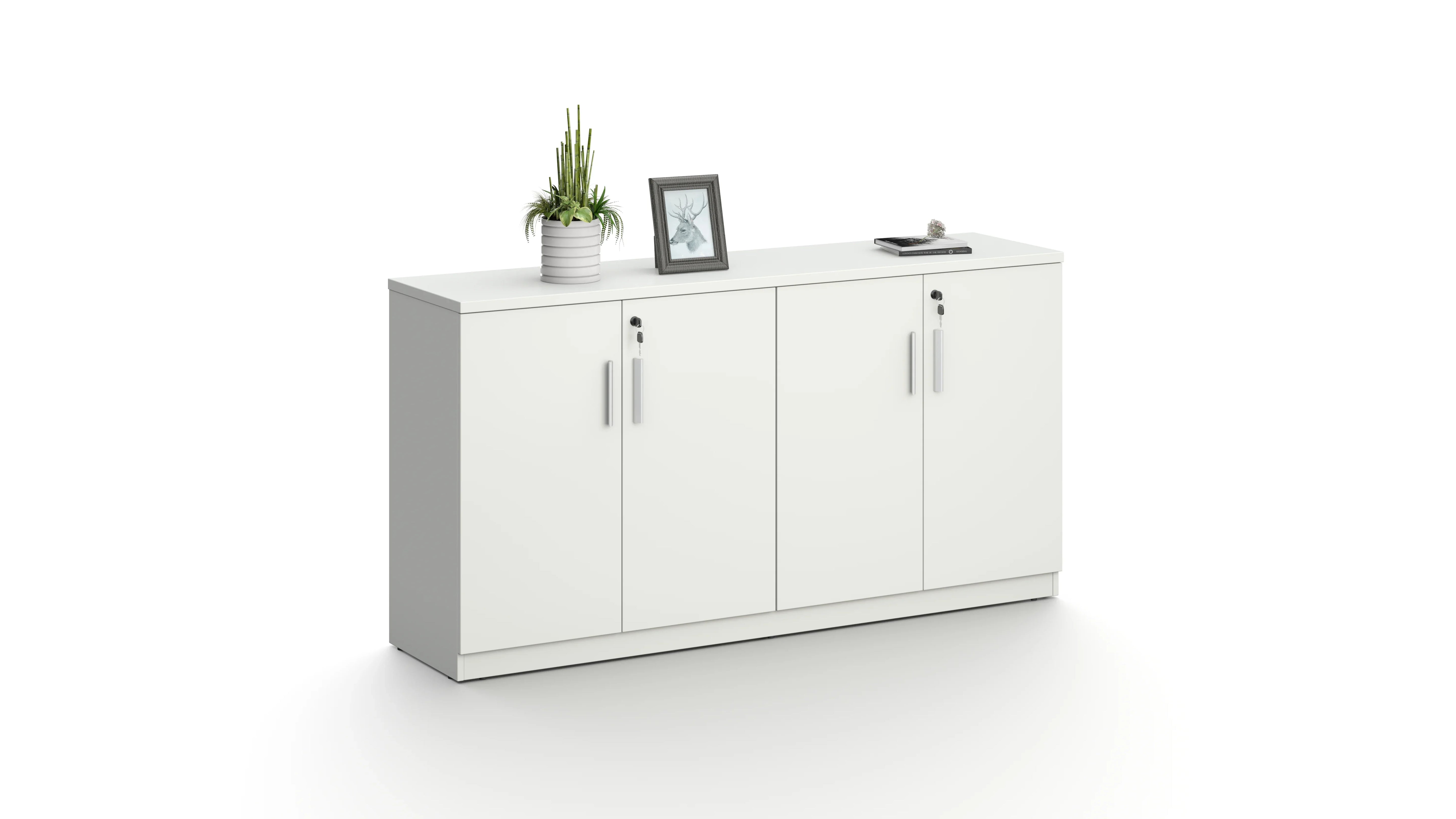 Nova File Cabinet 2.0m -White & Grey