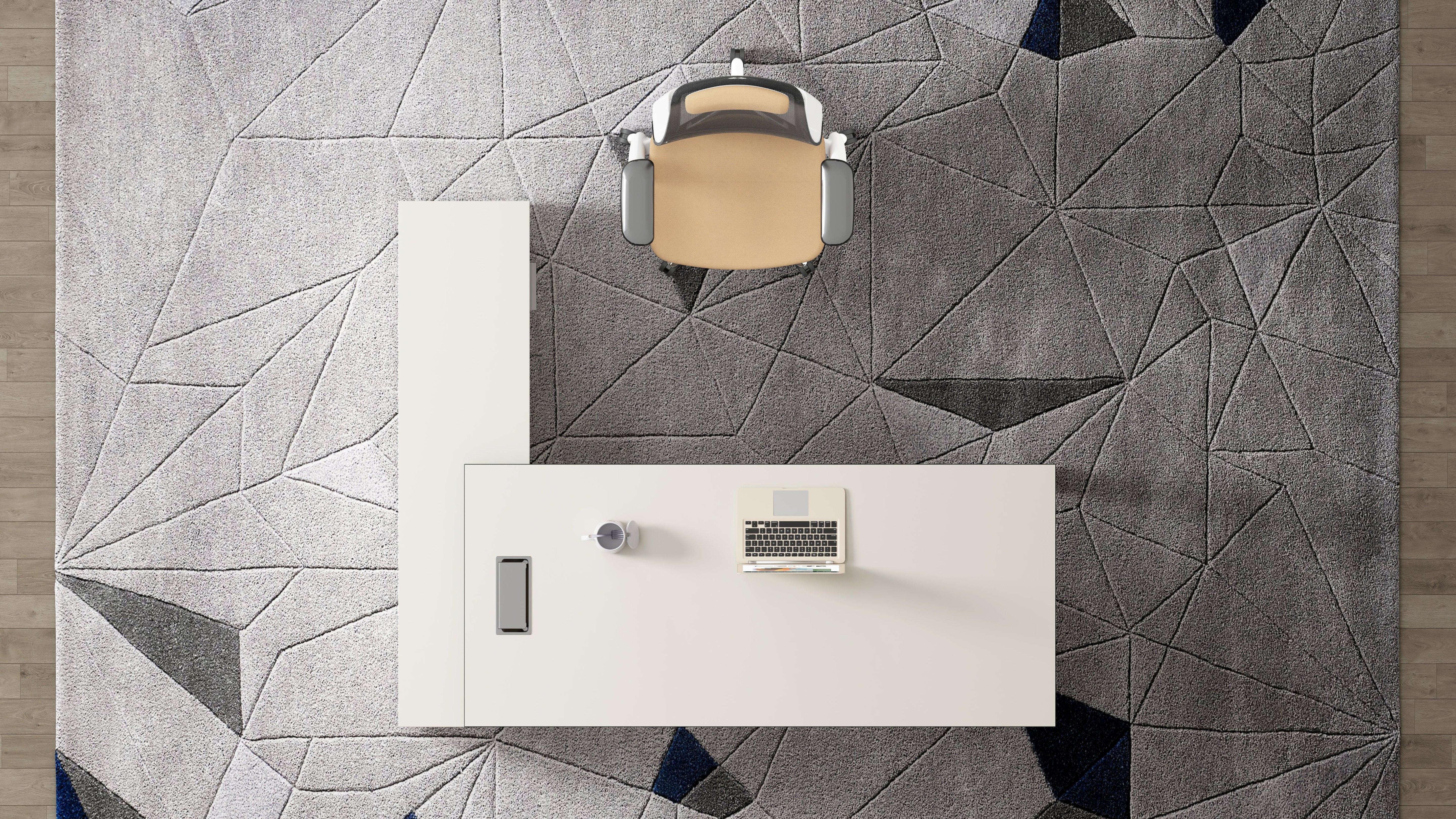 Nova Executive Desk 1.6m -White & Grey