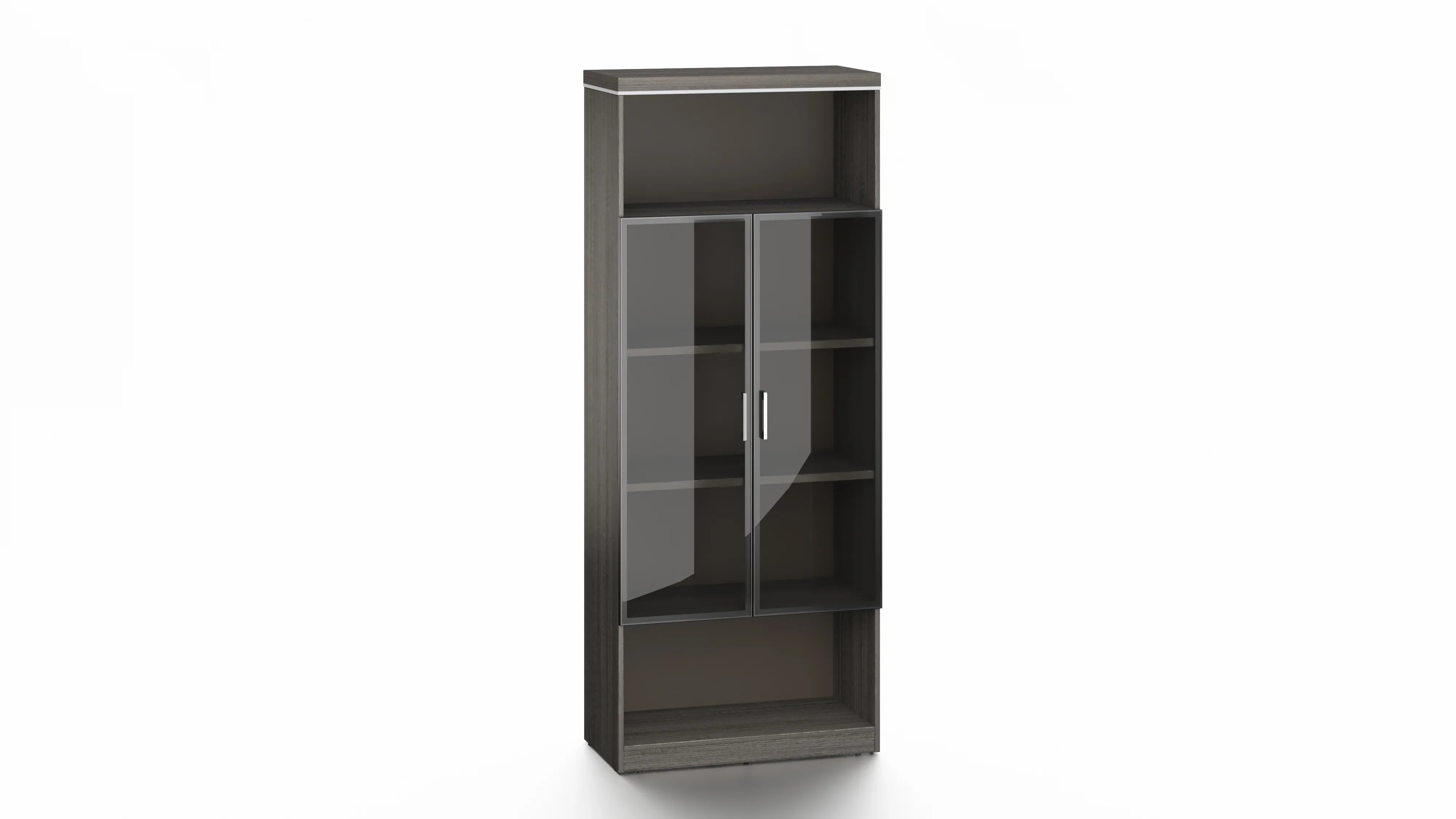 Nexus File Cabinet 3.2m -Dark Teak & Grey