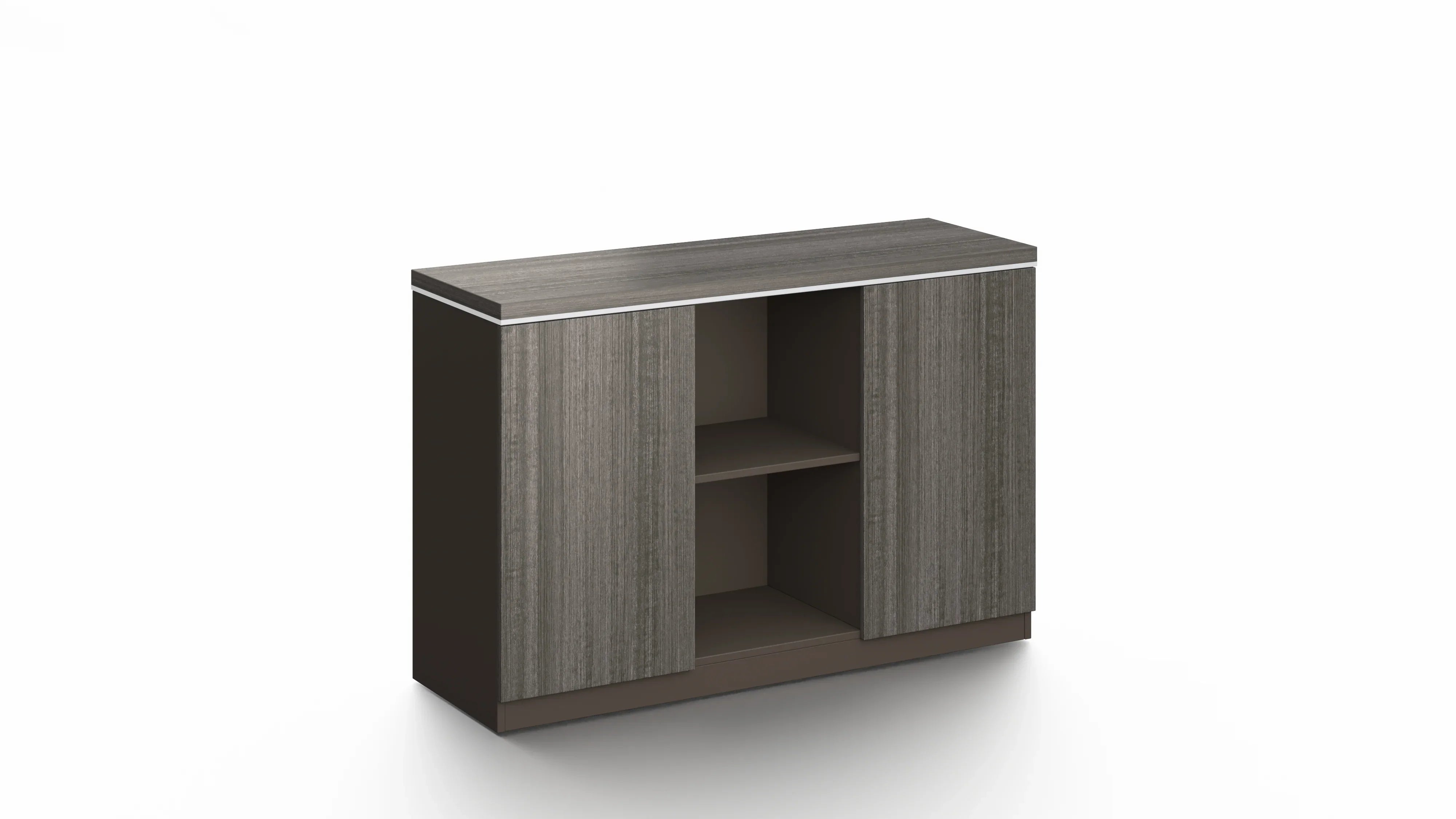 Nexus File Cabinet 1.2m -Dark Teak & Grey