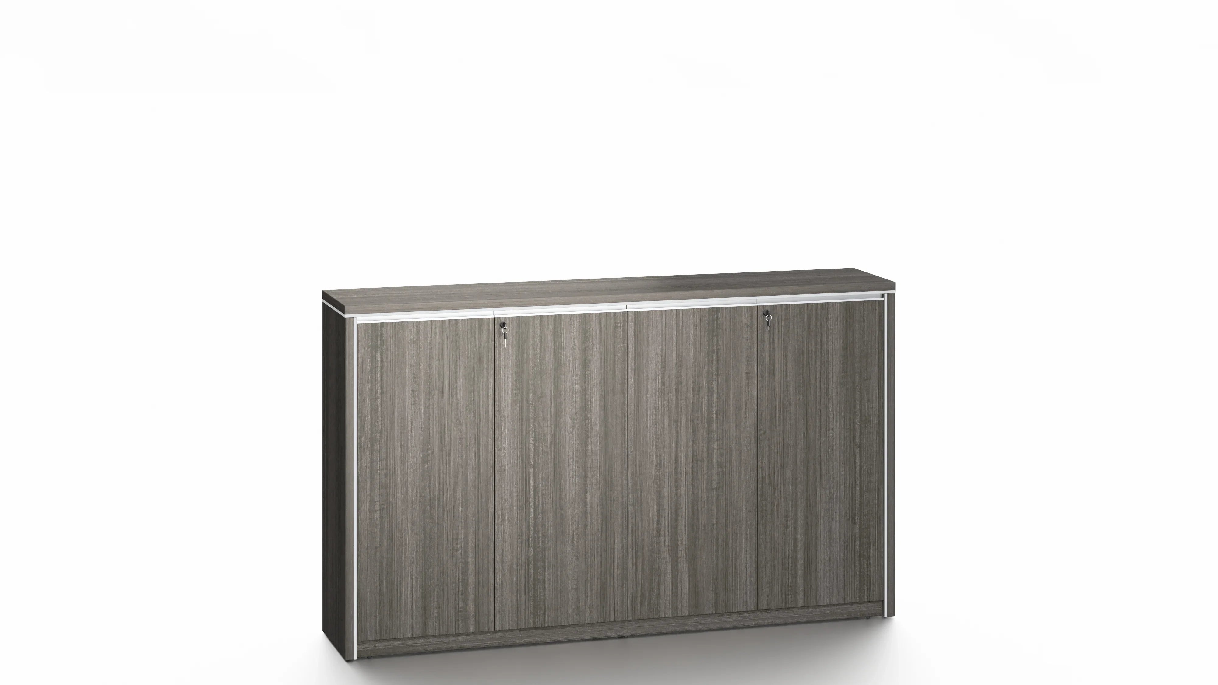 Nexus File Cabinet 2.0m -Dark Teak & Grey
