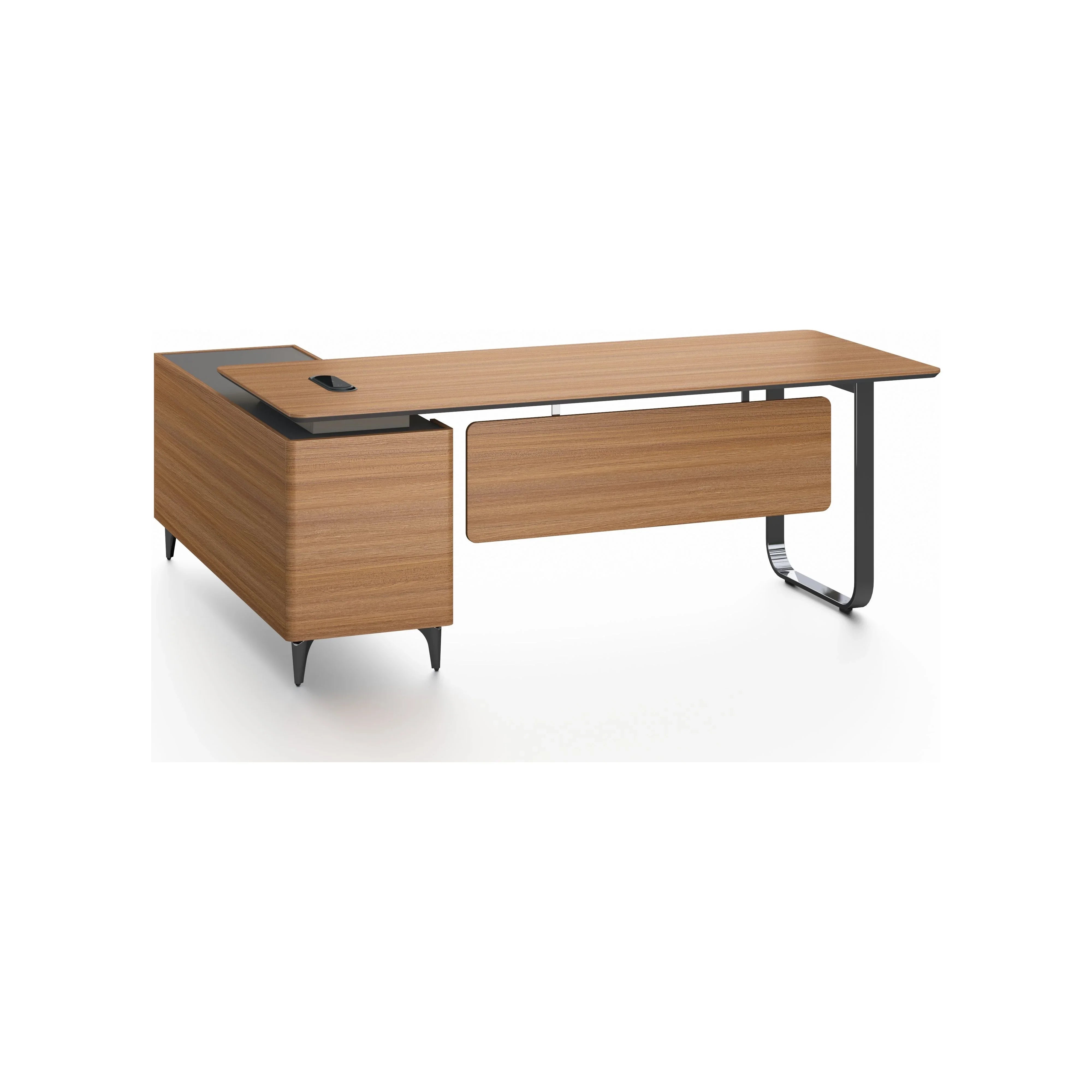 Chancellor Oak Executive Desk 2.0m -Golden Oak & Grey