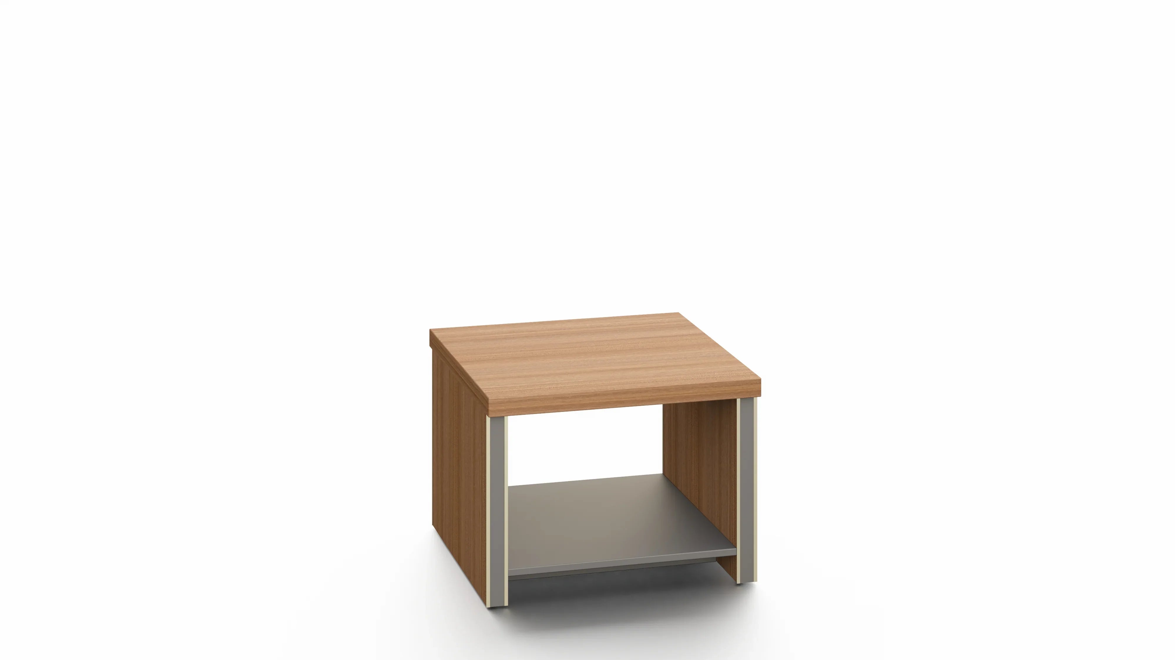 Oxford End Table 60cmX60cmX45cm- Golden Oak & Grey