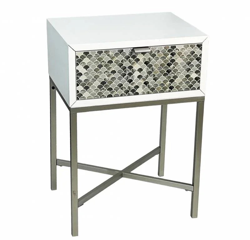 FC White Cliff Bedside Table