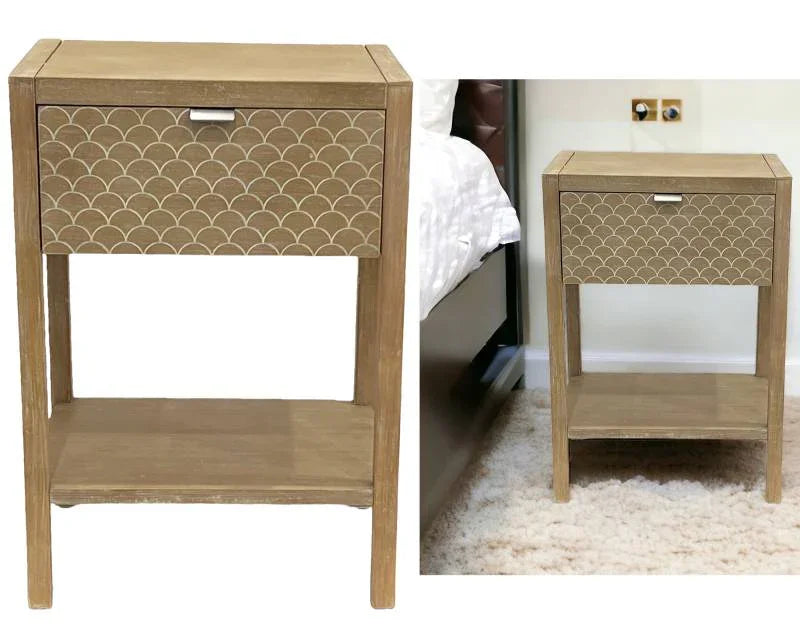 FC Natural Oak Bedside Table