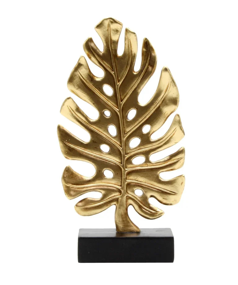 Ornament-Leaf-Gold 23cm