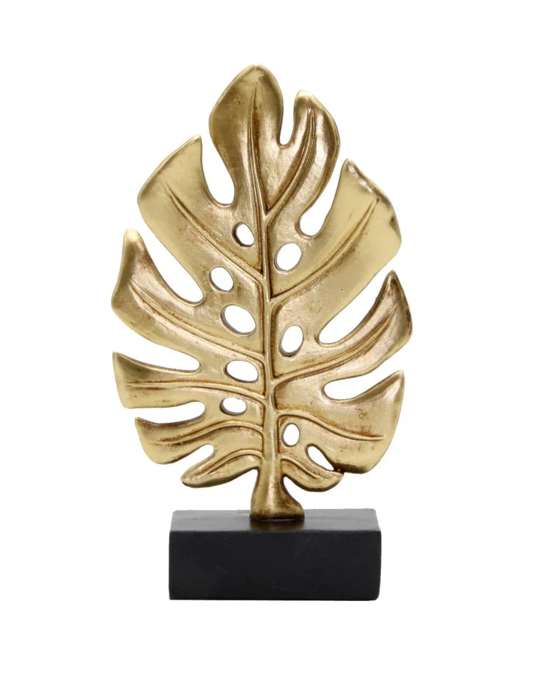 Ornament-Leaf-Gold 18cm