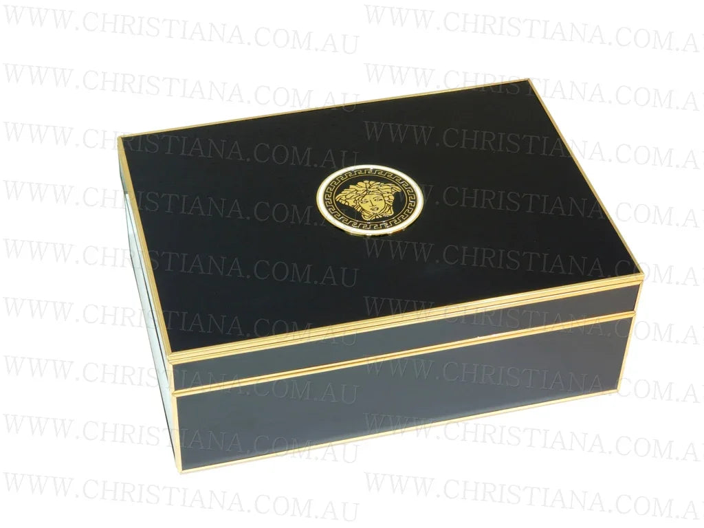 Box-Glass-Medusa- Black 26cm