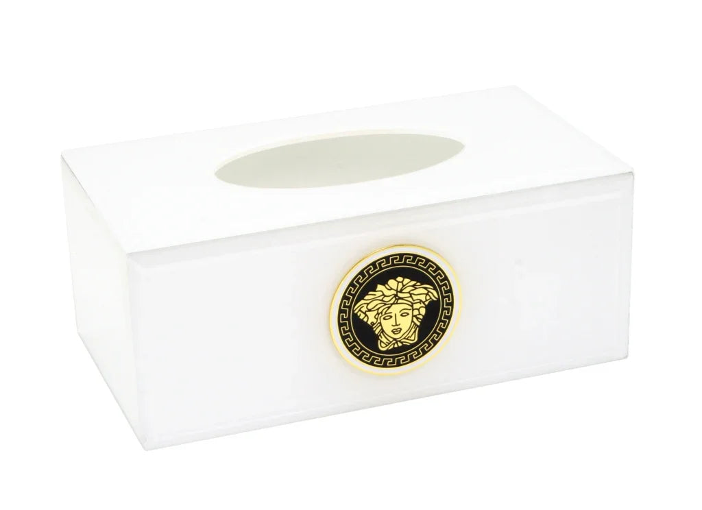 Tissue Box-Medusa- White 22cm