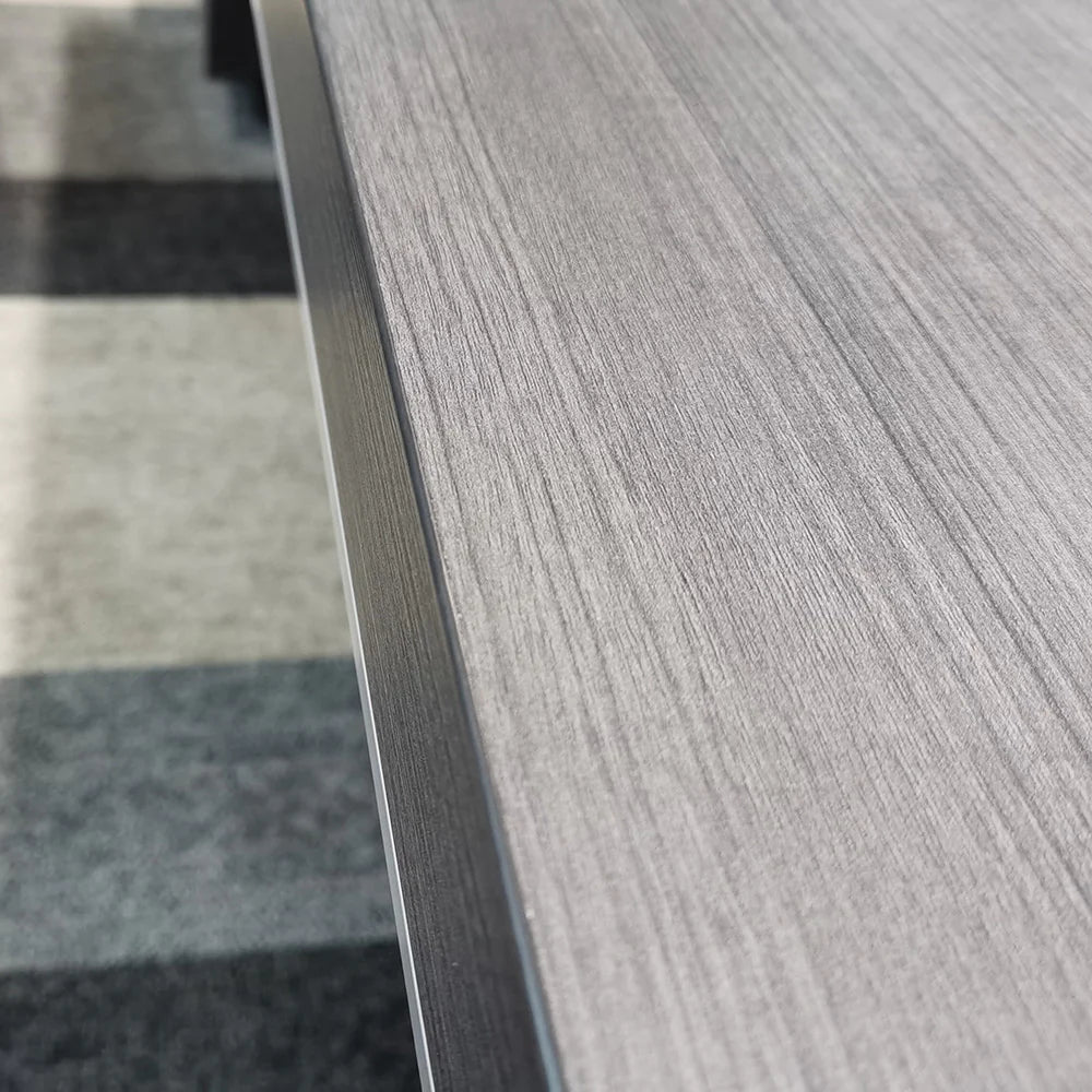 Matees Boardroom Table 2.8M - Grey/ Brown