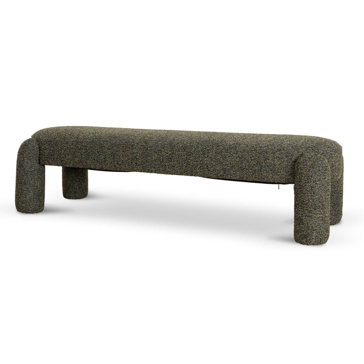 Kate Upholstered Bench 175cm - Basil Green