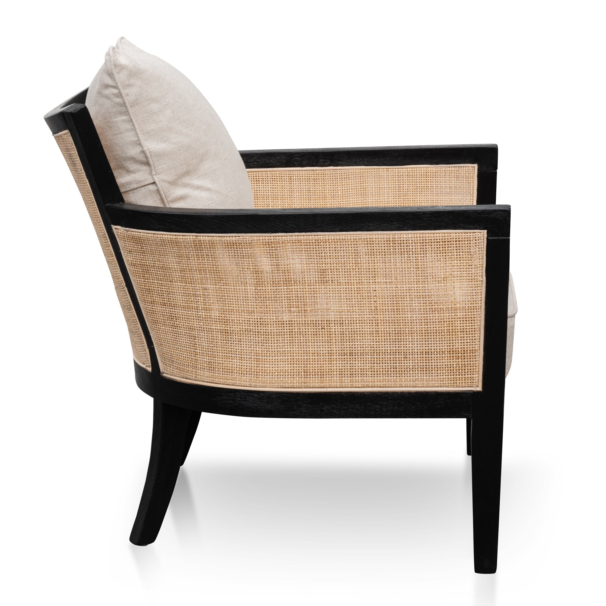 FC Rattan ArmFCair - Black and Sand White