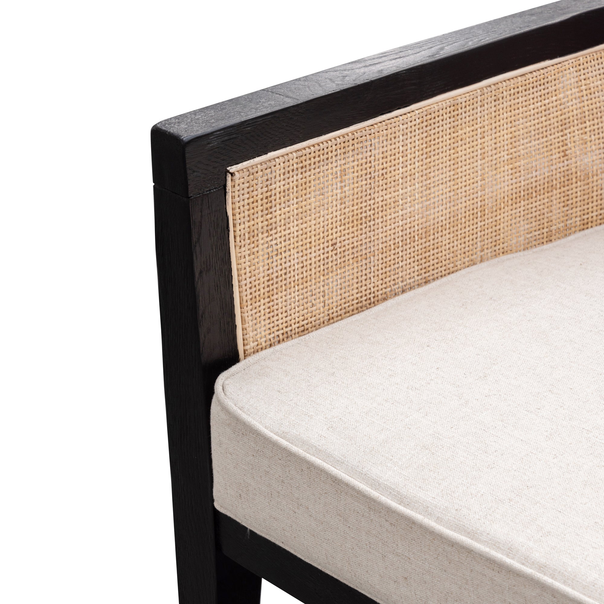 FC Rattan ArmFCair - Black and Sand White