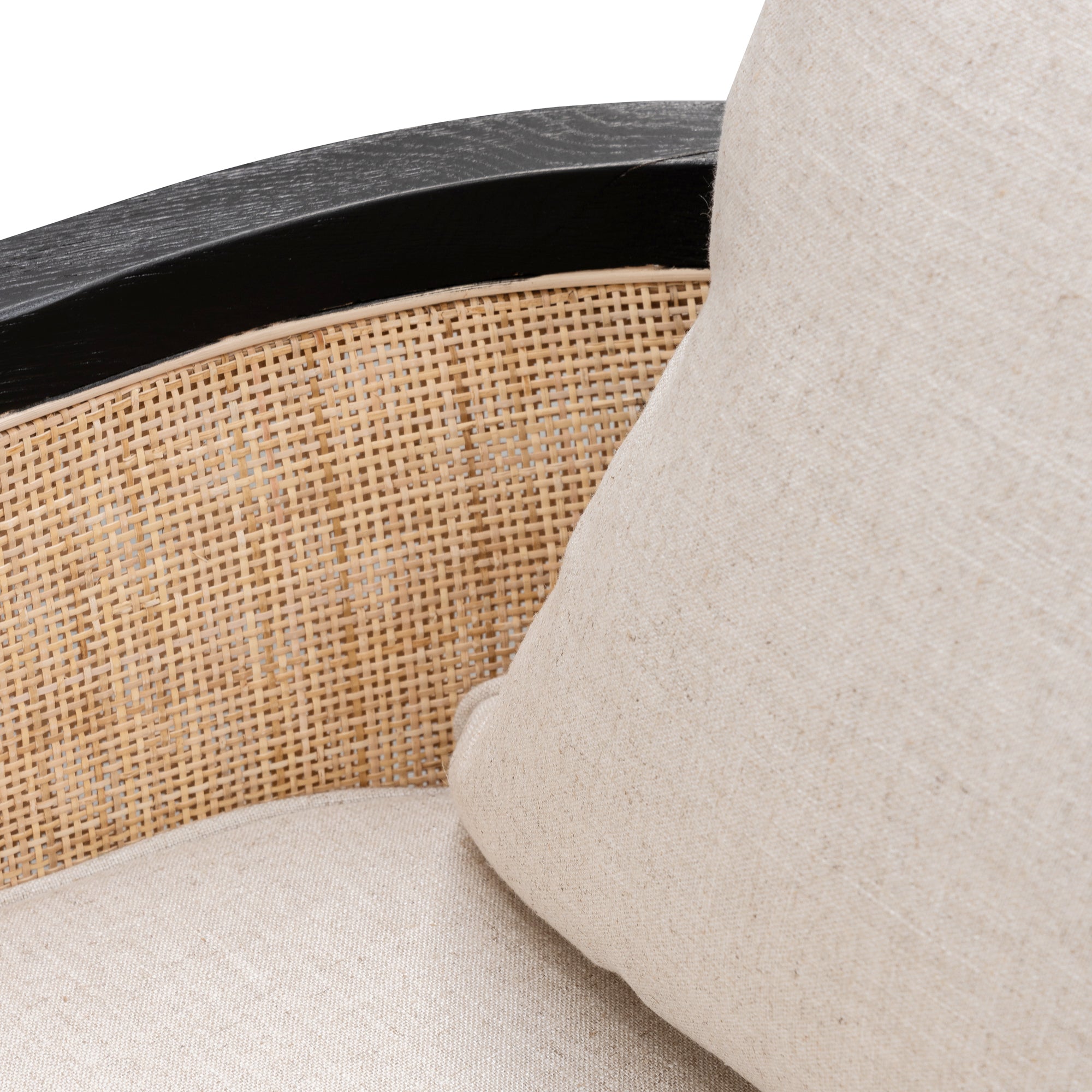 FC Rattan ArmFCair - Black and Sand White