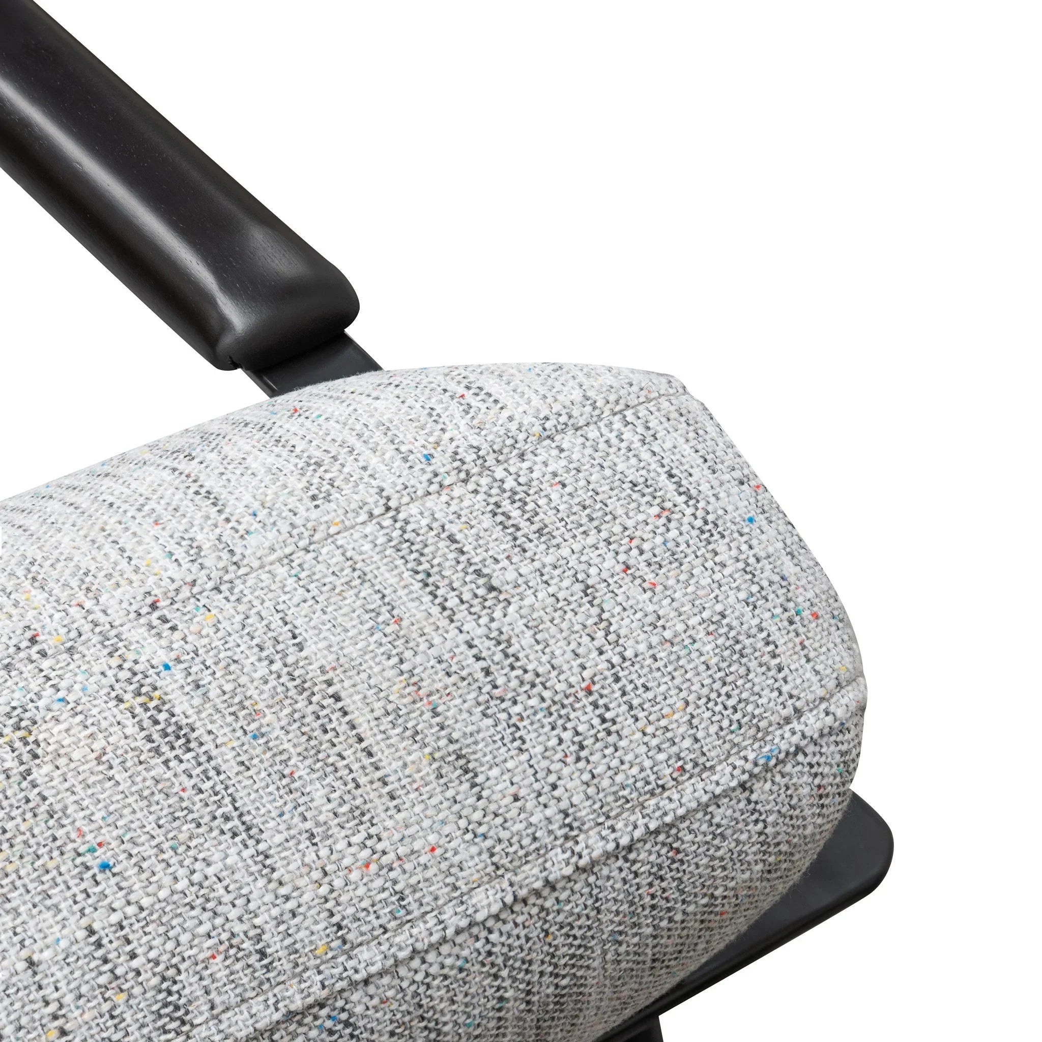 FC Fabric Armchair - Light Spec Grey - Black Legs