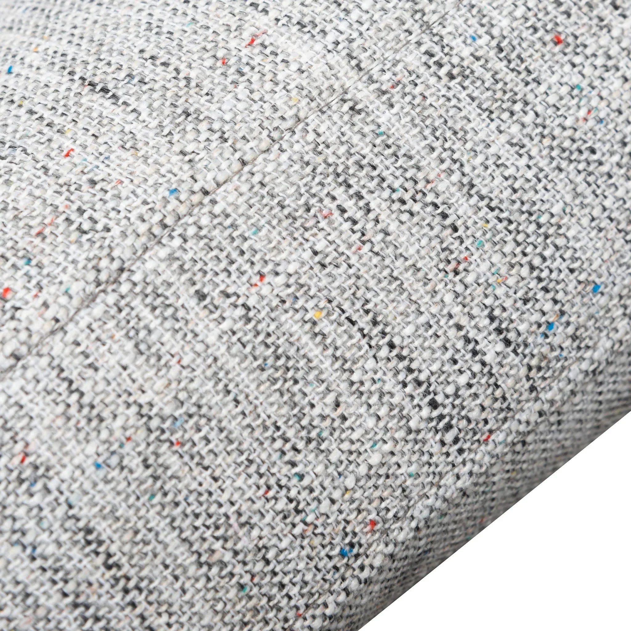 FC Fabric Armchair - Light Spec Grey - Black Legs